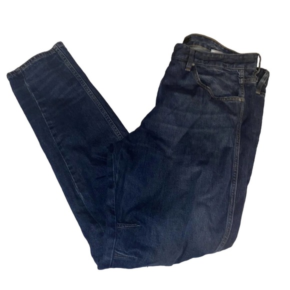 HUDSON Bow Legged Denim Jeans Men Size 38 Tapped Bagged‎ Blue M726DPP - Picture 1 of 14